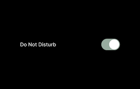 Enter the "Do Not Disturb" Wallpaper